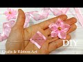 Amazing Organza Flower / Easy Flower Making / Ribbon Tricks/ Sewing Hacks/Hand Embroidery Flower #11