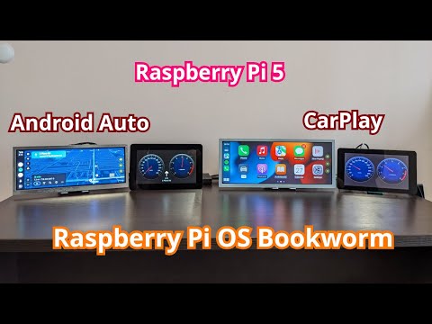 Android Auto and CarPlay on Raspberry PI OS Bookworm/Trixie with Hudiy application