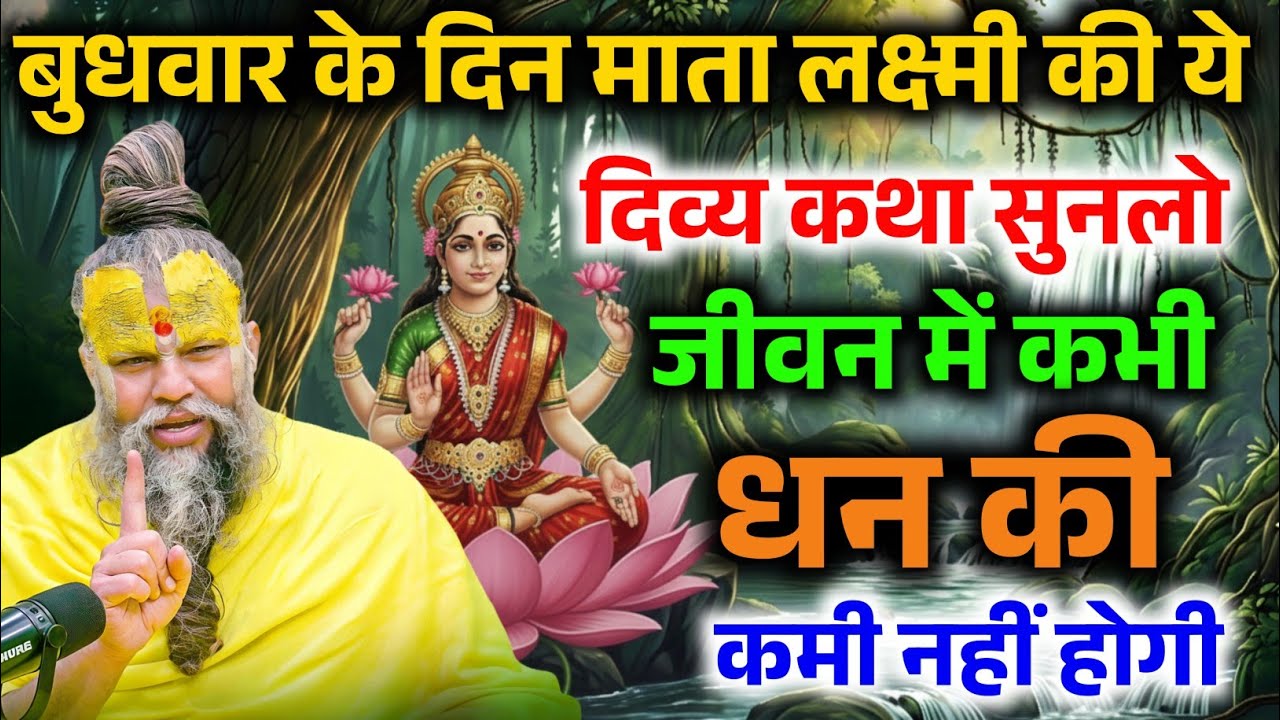 बुधवार के दिन माता लक्ष्मी की कथा सुन लो, जीवन में कभी धन की कमी नहीं होगी ! Premanand Ji Maharaj