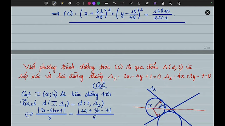 Các dạng bài tập phương trình đường tròn cơ bản năm 2024