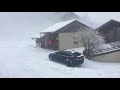 Tesla Model x 2018 fresh snow driving