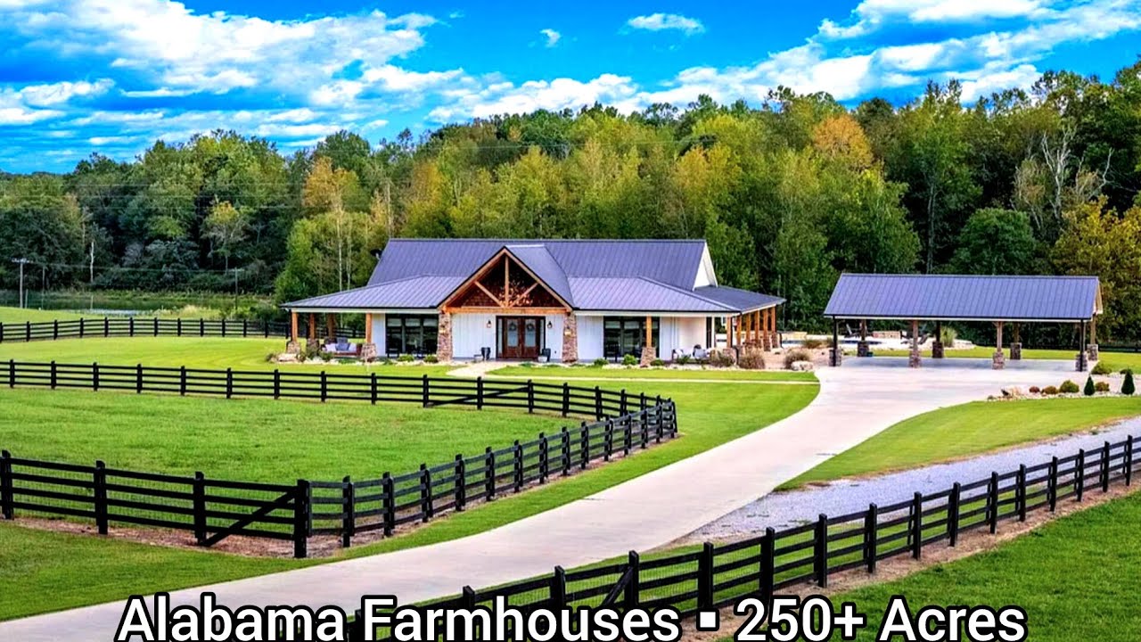 Фермерские дома в Алабаме на продажу | Более 250 акров | Земля в Алабаме на продажу | 7 зеленых п...
