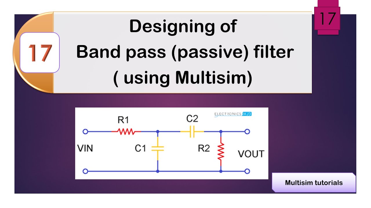 Implementation of passive Bandpass filter using Multisim ALL About ECE YouTube