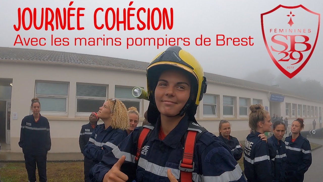 Journée cohésion avec les marins pompiers de Brest - Stade Brestois 29 féminines