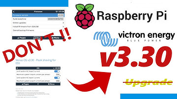 Don’t Update! Victron VenusOS 3.30