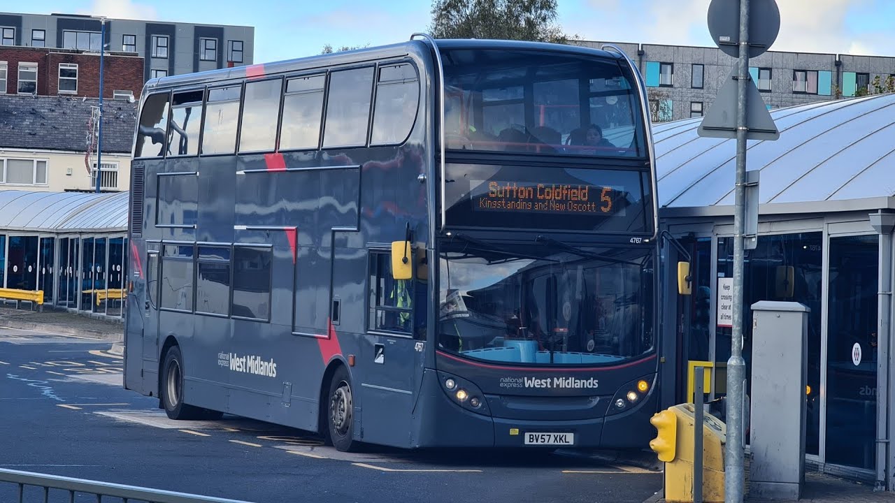 *KICKDOWN MONSTER* Ride on NX West Midlands' ADL Trident 2 Enviro400, 4767 (BV57 XKL) - Route 5
