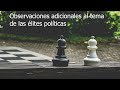 Observaciones sobre las élites políticas