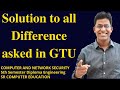 CNS all Differences asked in GTU