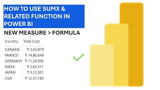 19 How to use SUMX and RELATED in POWER BI | POWER BI TUTORIAL IN ENGLISH