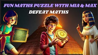 Fun and interactive math puzzle for kids | Egyptian theme | Defeat Maths |