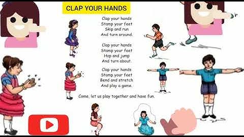 CLAP YOUR HANDS SONG OF STD 1 TERM 1 ENGLISH