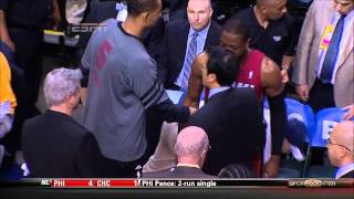 Dwyane Wade Gets In Spoelstras Face