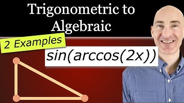 Write a Trigonometric Expression as an Algebraic Expression