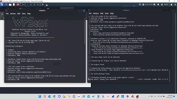 WordPress security scanning using wpscan