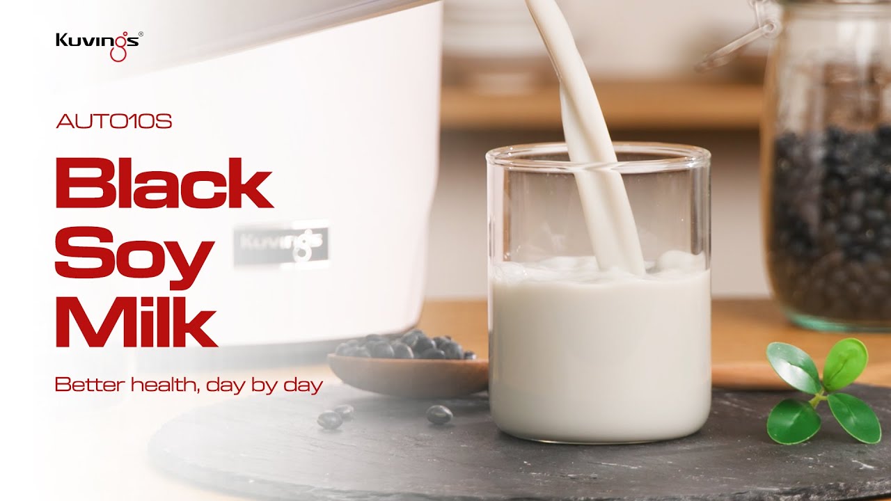 🖤 Creamy Homemade Black Soy Milk 🥛 | AUTO10S Hands-Free Slow Juicer