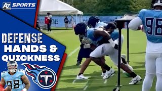 Jeffery Simmons, Titans Defense Work on Quickness & Hand Strength