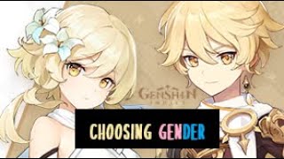Choosing your GENDER in GENSHIN IMPACT be like...