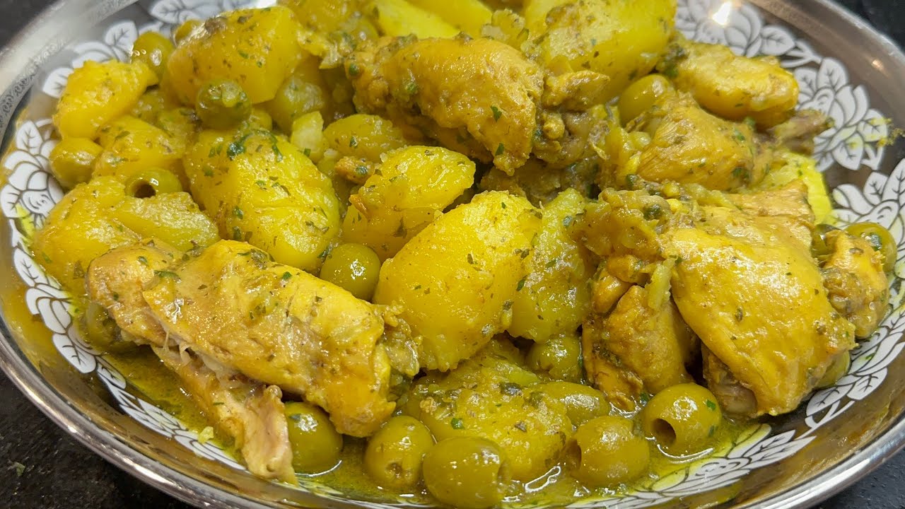 دويزة البطاطس و الزيتون المغاربة يحماقو عليها تتجي بنينة بزاف بزاف 🥰