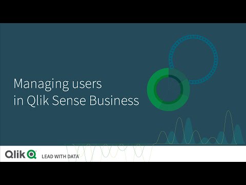 Managing users in Qlik Sense Business