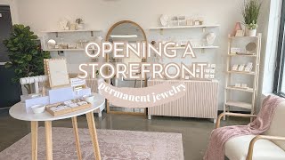 I OPENED A PERMANENT JEWELRY STOREFRONT! | Sarah Brithinee