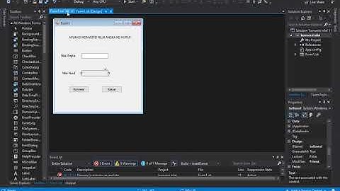 Membuat Aplikasi  Konversi Nilai Angka ke Huruf(vb.net-exe)