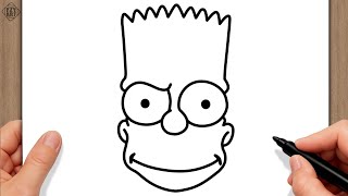 How to draw BART SIMPSON step by step || Easy simpsons drawing for beginners || Easy to draw Guide