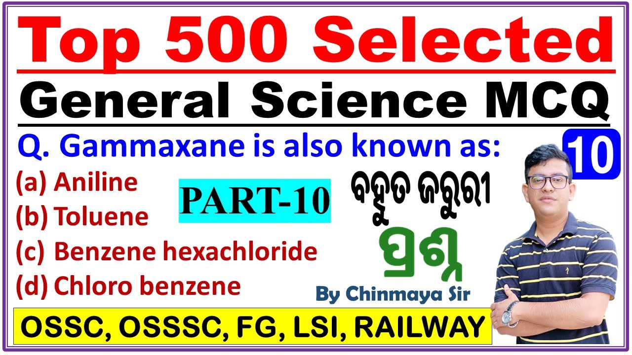 Top 500 Selected General Science Questions|PART-10|Forest Guard, Forester,LI, Railway|PYQ MCQ|CP Sir