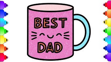 How to Draw a Cute Mug for Father
