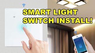 💡NO NEUTRAL 1 Gang Smart Light Switch Installation & Set Up