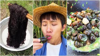 This snail is not poisonous, is it? | Chinese Mountain Forest Life and Food #Moo Tik Tok#FYP