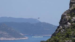 Hellenic Air Force F16 passing over Kastellorizo island.