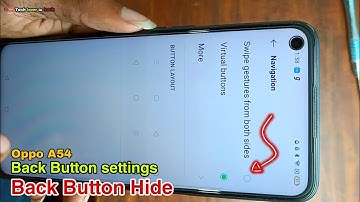 Oppo a54 back button settings // Oppo a54 navigation bar