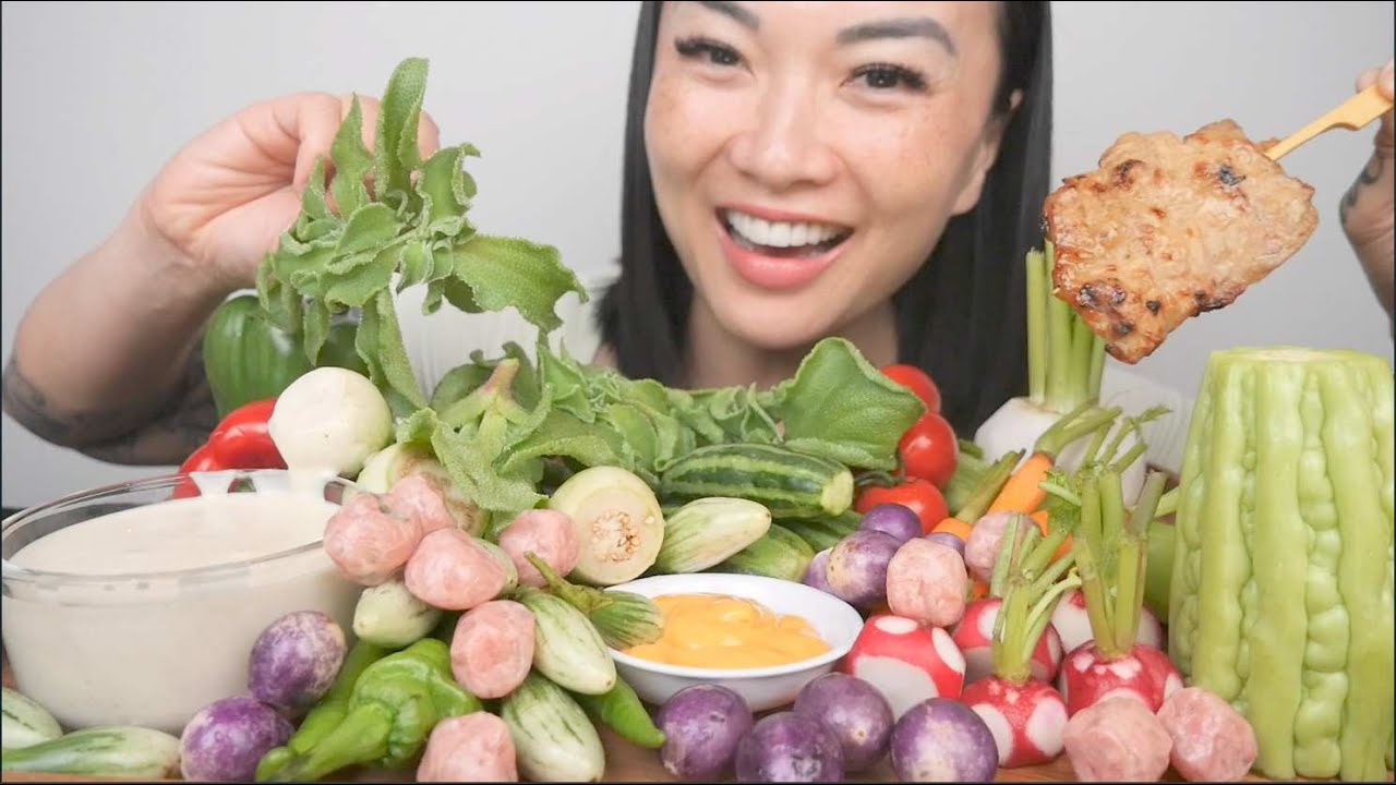 VEGGIE PLATTER *THAILAND EDITION (ASMR EATING SOUNDS) NO TALKING | SAS-ASMR