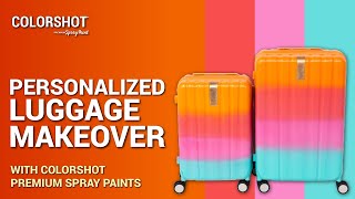 Personalized Luggage Makeover with COLORSHOT 🌈