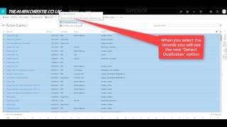 Microsoft Dynamics 365 - Duplication Detection on Entity Views