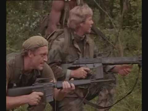The opening battle scene from the movie The Annihilators (1984). It is sometimes said that no-one sets out to make a bad film, but it's clips like this that really do stretch the credibility of that sentence to breaking point. This movie is as cliched and as poorly put together as you could imagine. To make something this awful, you would definitely have to try. PS I left in the final shot, as it is a metaphor for what you should do with this film if you own it. Over 10000 views, cool. As it says in the annotation, I will upload the entirety of this feature if I get enough subscribers or if I get enough requests. This particular clip has been uploaded as to be taken as a critical review of the overall movie. Viewers are also welcome to offer their personal opinion regarding this particular video.