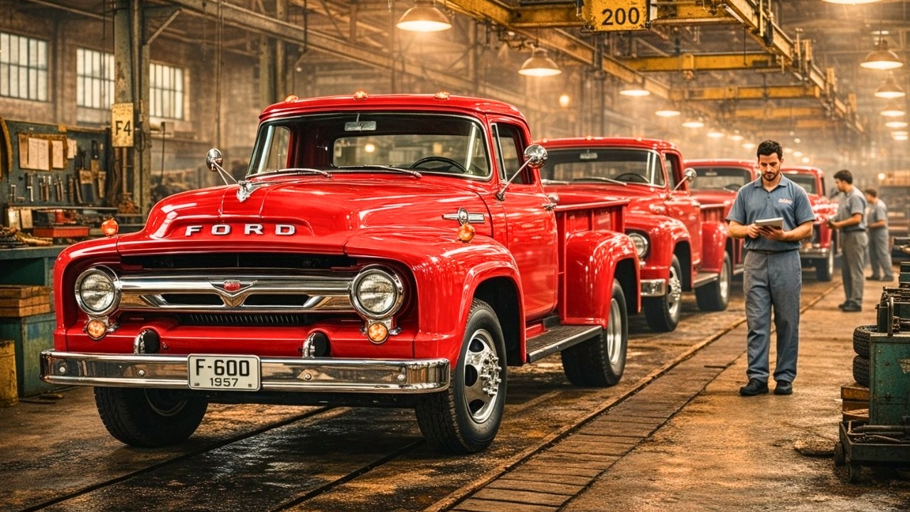 Como Eles Fabricaram o Ford F‑600 Em 1957 | Primeiro Motor V8 Fabricado No Brasil(Processo Completo)