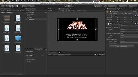 Rex Engine for Unity: Title Screen Tutorial