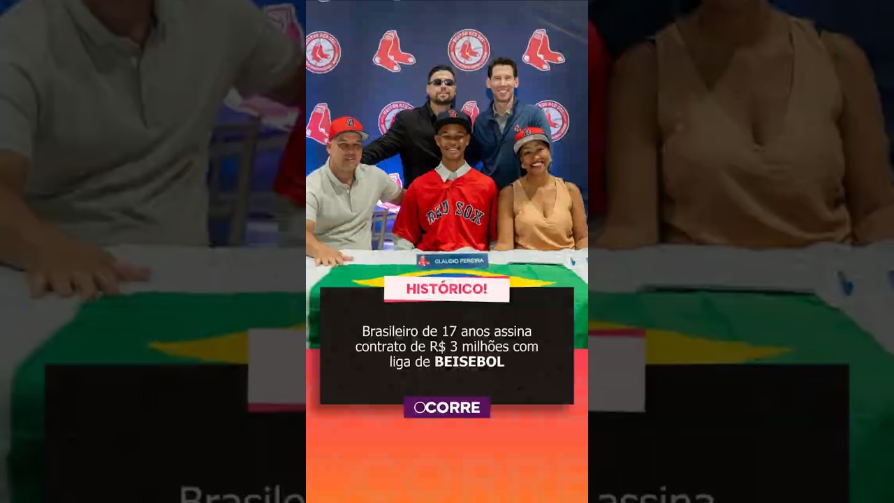 Brasileiro de 17 anos assina contrato de R$ 3 milhões com liga de BEISEBOL