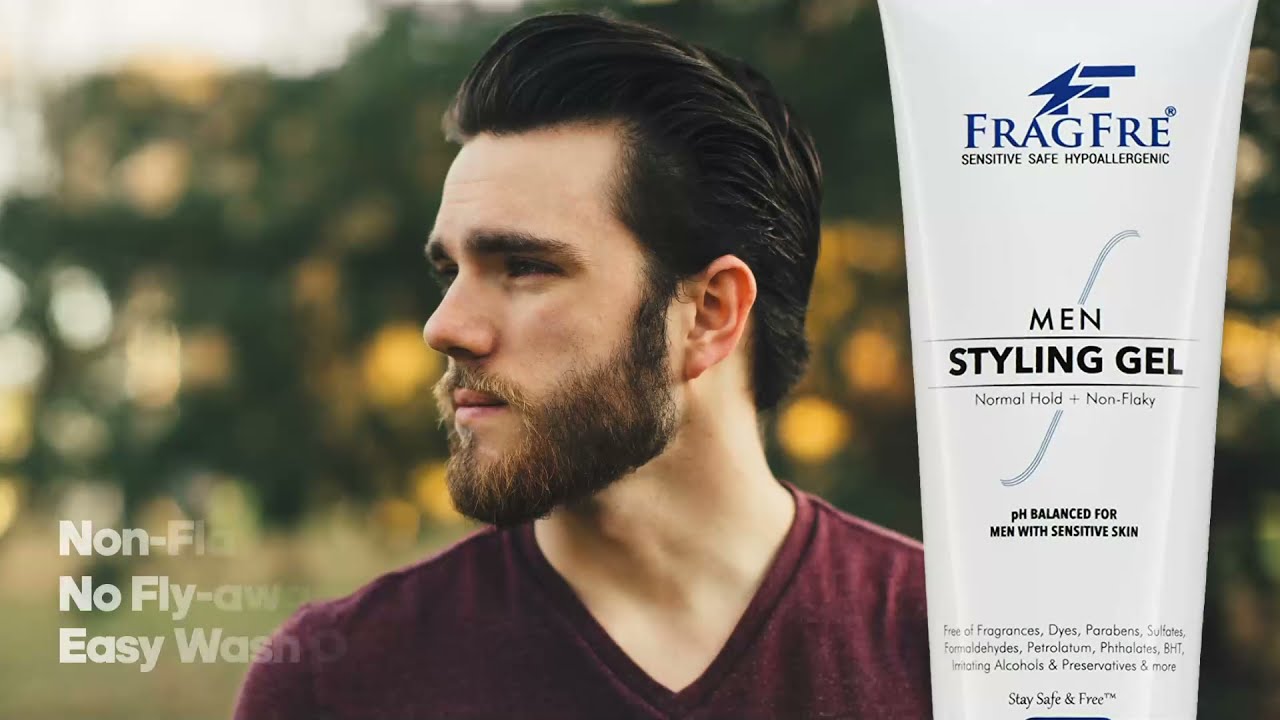 Men Hair Styling Gel Fragrance Free Hypoallergenic 8oz 2-Pack Gift Set –  FRAGFRE®