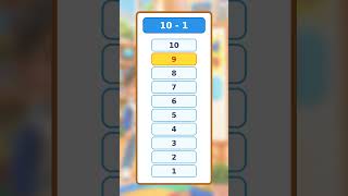 Backward Counting for Kids! 🔢 Count 20 to 1 | Learn Backwards Numbers #shorts