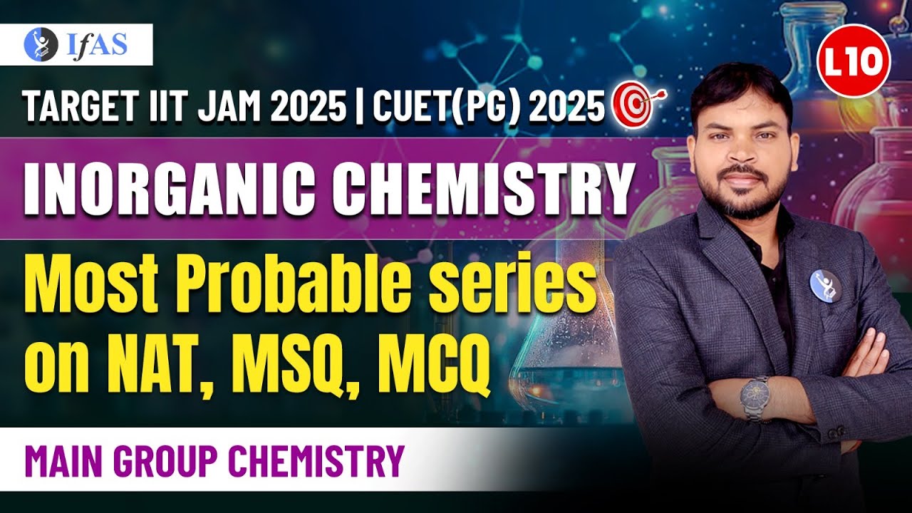 IIT JAM Inorganic Chemistry 2025 | Must-Know Main Group Chemistry Important Questions!