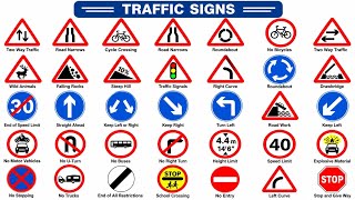 100 Traffic Signs 🚦 Complete Traffic Signs You Must Know Before Driving | Ali Hassan