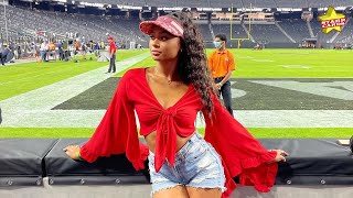 Viva Las Vegas! Kayla Nicole watches boyfriend Travis Kelce and the Chiefs trounce Raiders