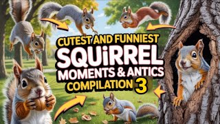Cutest and Funniest Squirrel Moments &amp; Antics Compilation [3]