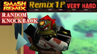 Smash Remix - Classic Mode Remix 1P Random Knockback with Ganondorf