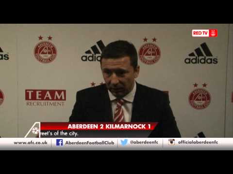 Aberdeen- Derek McInnes post match v Kilmarnock