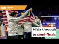 Malaysia make it to semi finals of Thomas Cup