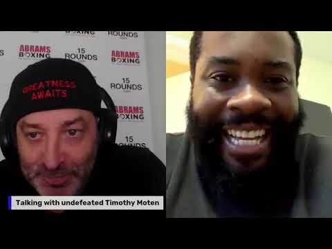 Talking live with Heavyweight Timothy Moten