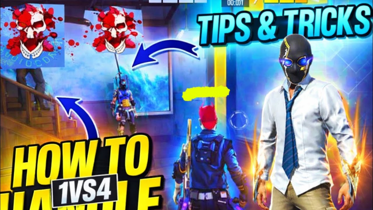 How to Clutch 1v4 in Intense Situations | Free Fire BR/CS Ranked 🔥 ...